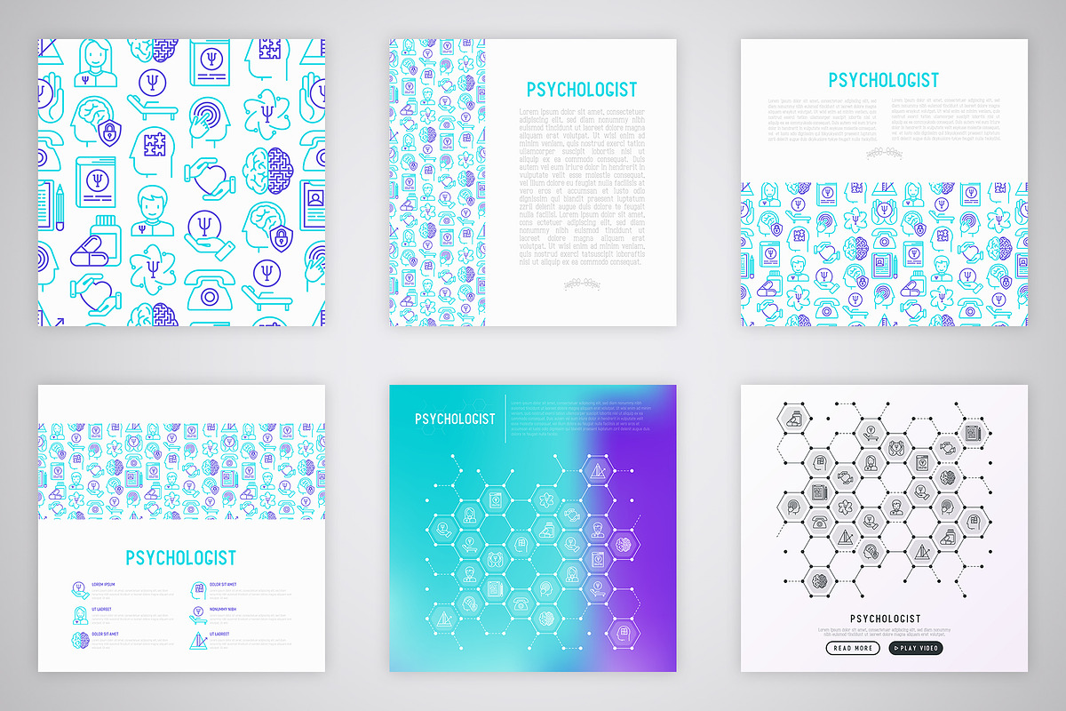 Psychologist Icons Set | Concept, an Outline Icon by Alex Blogoodf (Photo 3 of 11)
