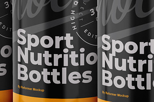 20 Glossy Sport Nutrition Box Mockup