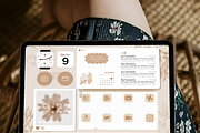 Brown iOS Wallpaper Icons Theme, a Background Graphic by BeeRubby (Thumbnail 5 of 10)