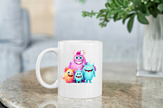Cute Monster Family Watercolor Clipa, an Object Graphic by Regulrcrative (Thumbnail 2 of 11)