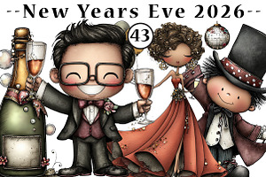 New Years Eve 2026 Watercolor Clipar, an Illustration by CreationArt