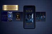 1000 Branding Kit Blue Gold, a Branding & Logo Template by CopertiniStudio (Thumbnail 6 of 9)