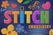Embroidery Photoshop Action, an Action Add-On by Andrew Skoch Design (Thumbnail 1 of 7)