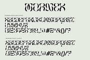 Mornek - Experimental Typeface, a Blackletter Font by Lettramina Studio (Thumbnail 9 of 10)