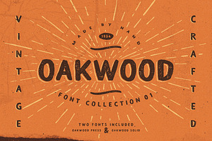 OAKWOOD PRESS Font