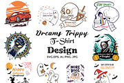 Dreams  Trippy T-Shirt Design, a Print Template by Studio Retouch (Thumbnail 1 of 11)