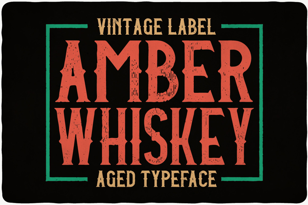Amber Whiskey Typeface preview 3