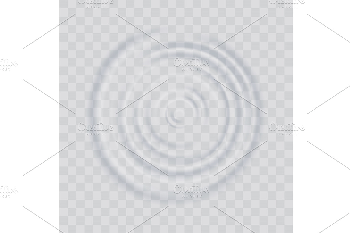 Water ripple effect top view, an Illustration by Things for designers