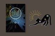 Mystical Cats. Lunar & celestial set, an Object Graphic by Sofico (Thumbnail 4 of 17)