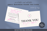 Editable Thank You Card Template, a Card Template by Elegant_Studio44 (Thumbnail 2 of 5)