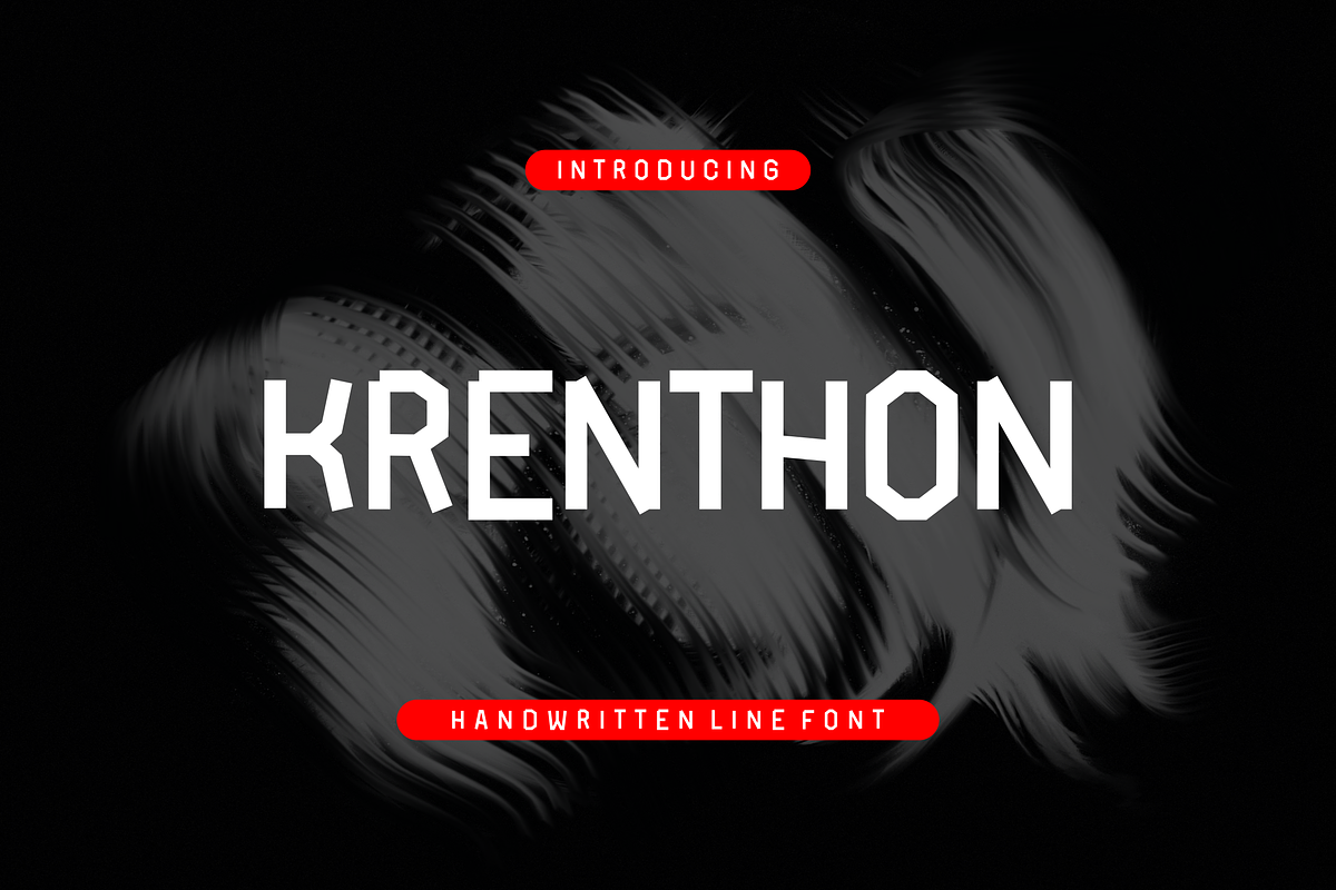Krenthon - Font, a Handwritten Font by artchiles_design (Photo 1 of 5)