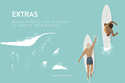 The Dudes - Surfer Illustrations, an Illustration by freehand design (Thumbnail 3 of 7)