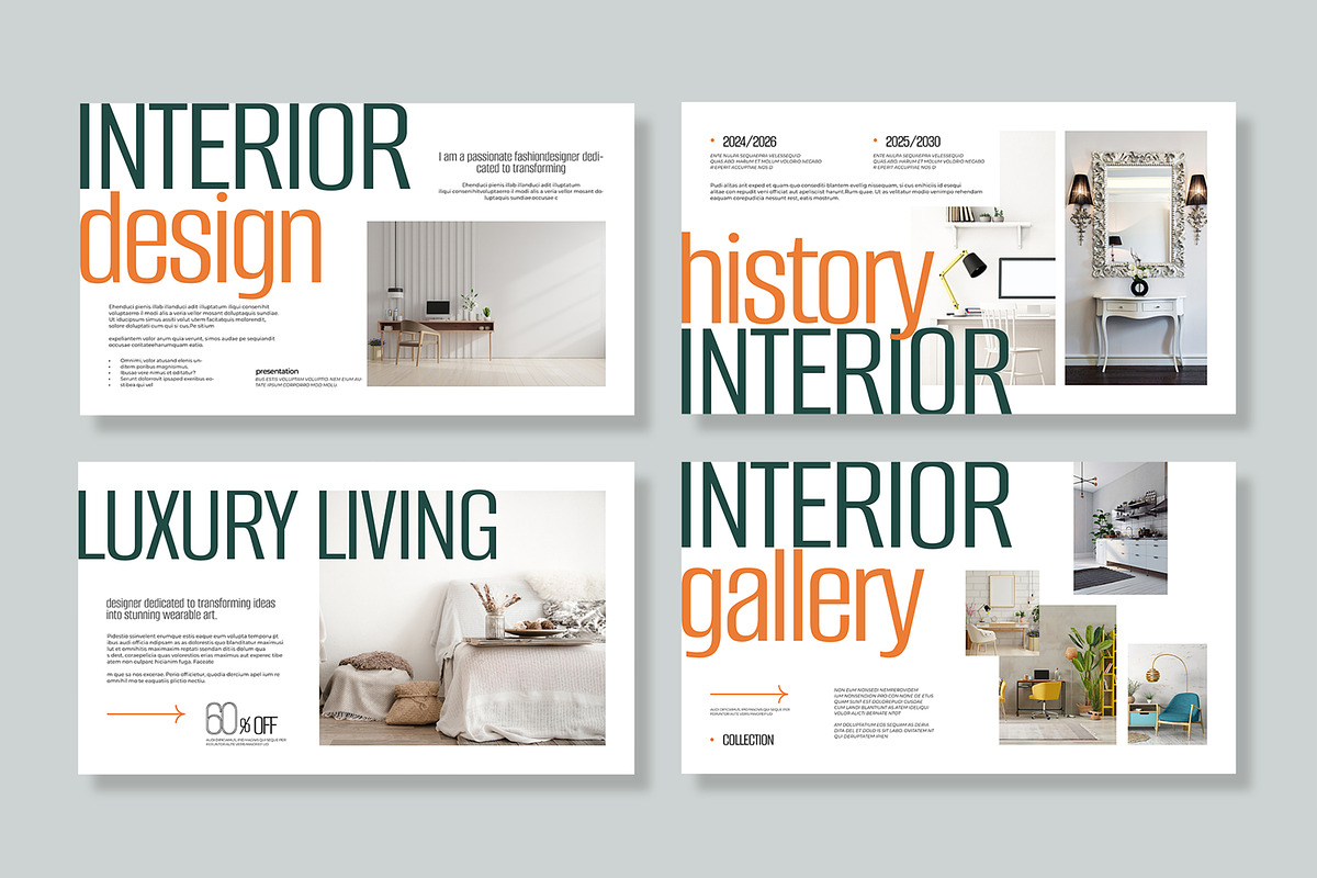 Interior Design Presentation Template preview 3