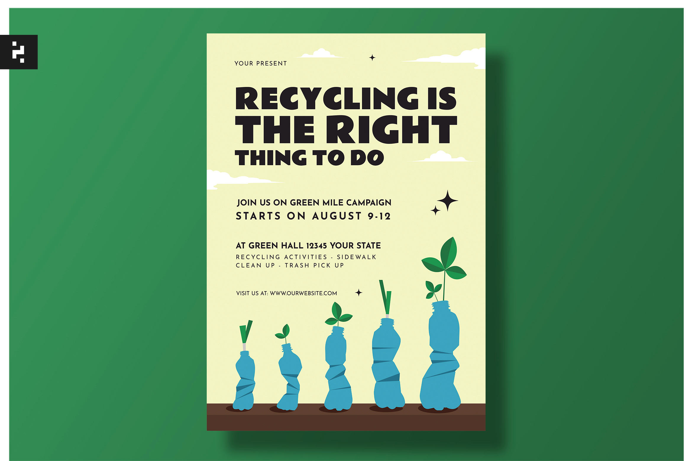 Reduce Reuse Recycle Flyer, a Flyer Template by Neermana