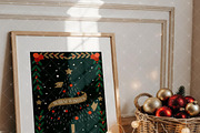 Christmas Frame Mockup – Boho Wall A, a Mockup by Jusvana Mockup (Thumbnail 8 of 10)