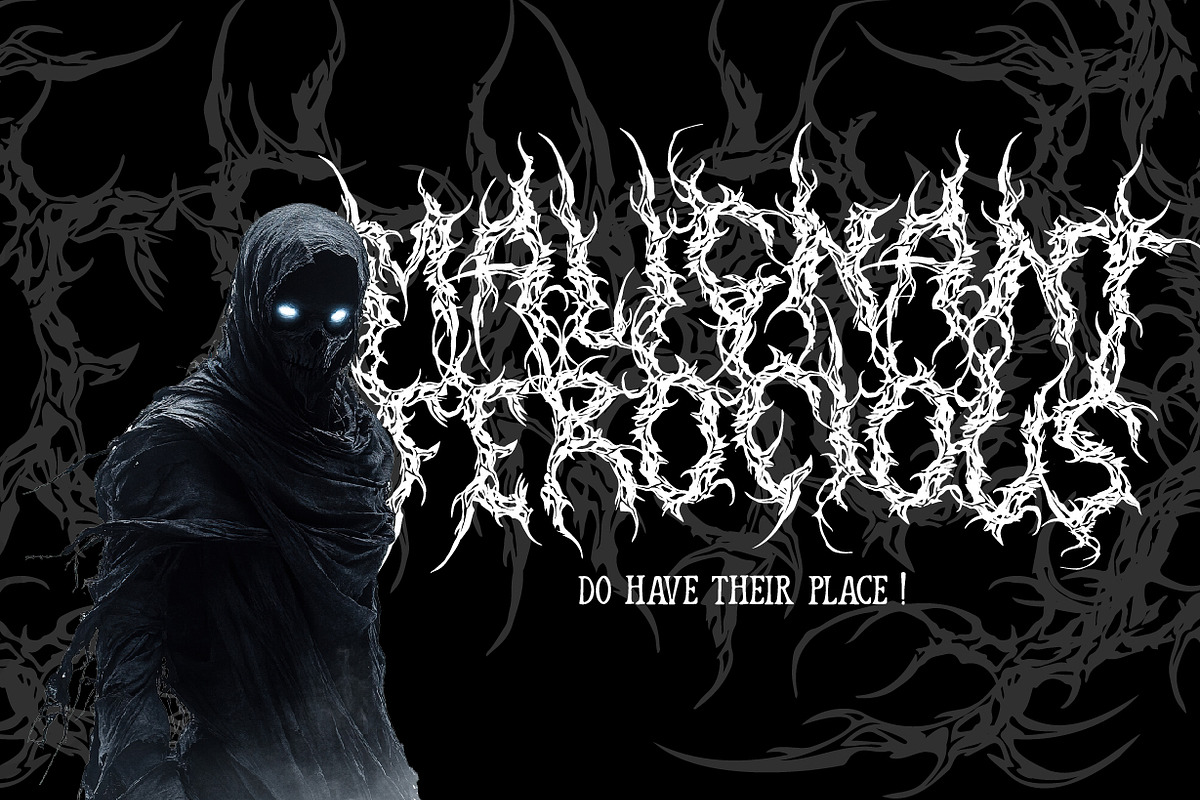 Hentroy - Black Metal font, a Blackletter Font by NuType (Photo 6 of 9)