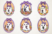 Girly Ghost Cat PNG, Preppy Spooky P, an Illustration by RobertsArt (Thumbnail 3 of 4)