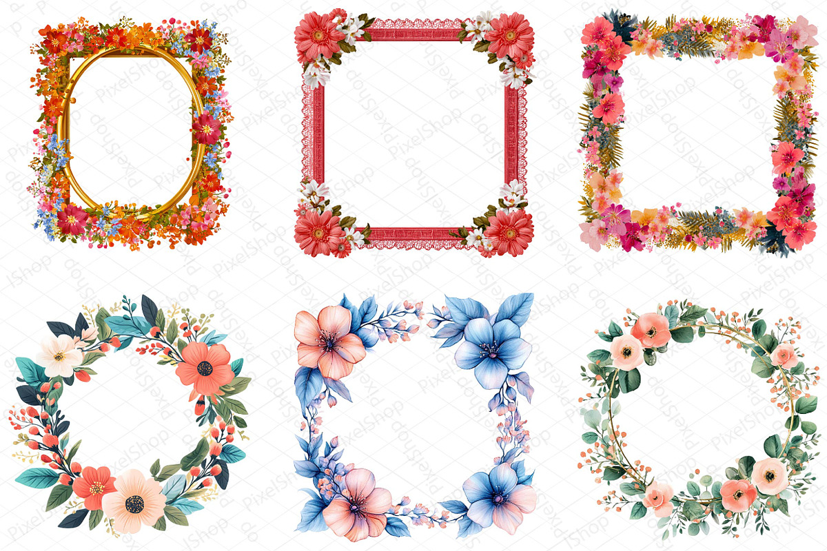 Wedding Photo Frame Clipart, an Illustration by DreamPrint404 (Photo 5 of 5)