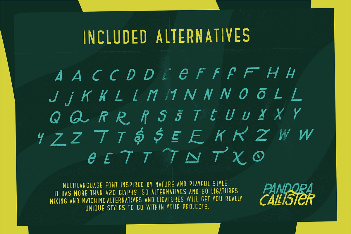 Pandora Callister Font preview 5
