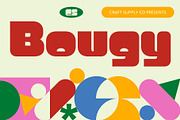 CS Bougy – Y2K Font, a Sans Serif Font by Craft Supply Co. (Thumbnail 1 of 8)