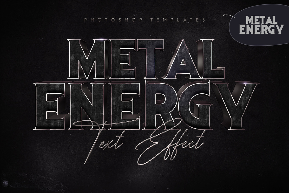 Black Metal Text Effects, a Layer Style Add-On by Andrew Skoch Design (Photo 7 of 8)