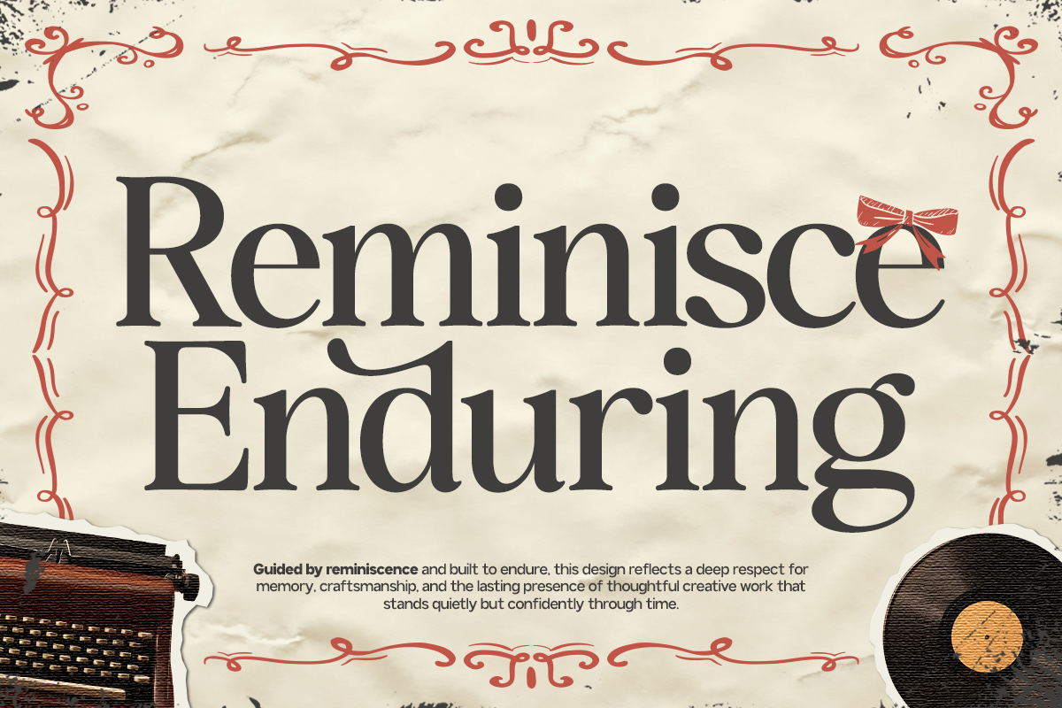 GC Rain Founds - Elegant Retro Serif, a Serif Font by Glyphonic (Photo 15 of 15)