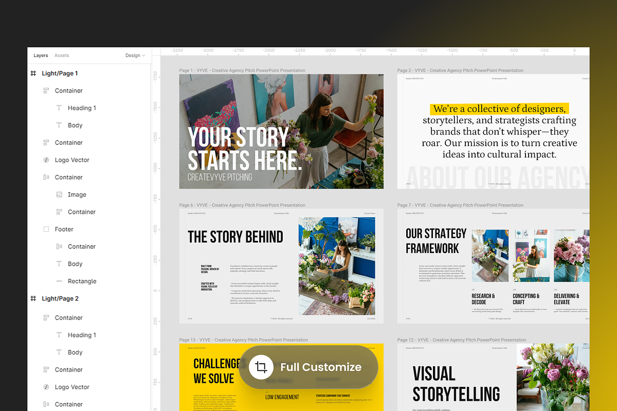 Creative Agency Pitch PowerPoint, a Presentation Template by SLAB! Design (Photo 2 of 9)