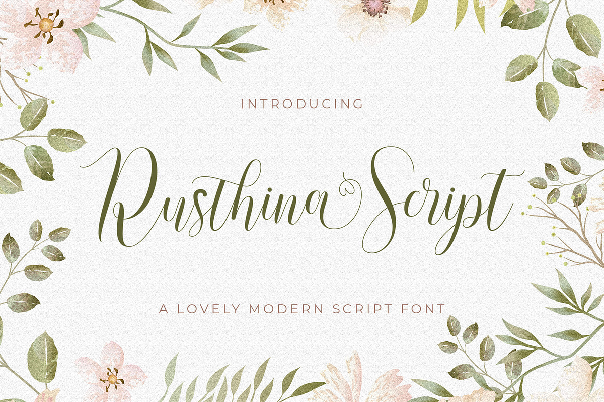 Rusthina - Love Script Font, a Script Font by StringLabs (Photo 1 of 7)