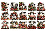 Peeking Animals Watercolor Clipart, an Animal Illustration by Nicolle's Colorful Art (Thumbnail 2 of 5)
