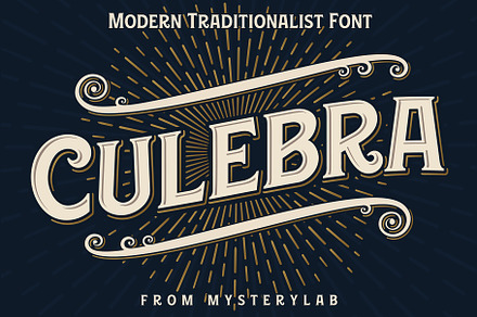 Culebra Font, a Serif Font by Mysterylab Designs