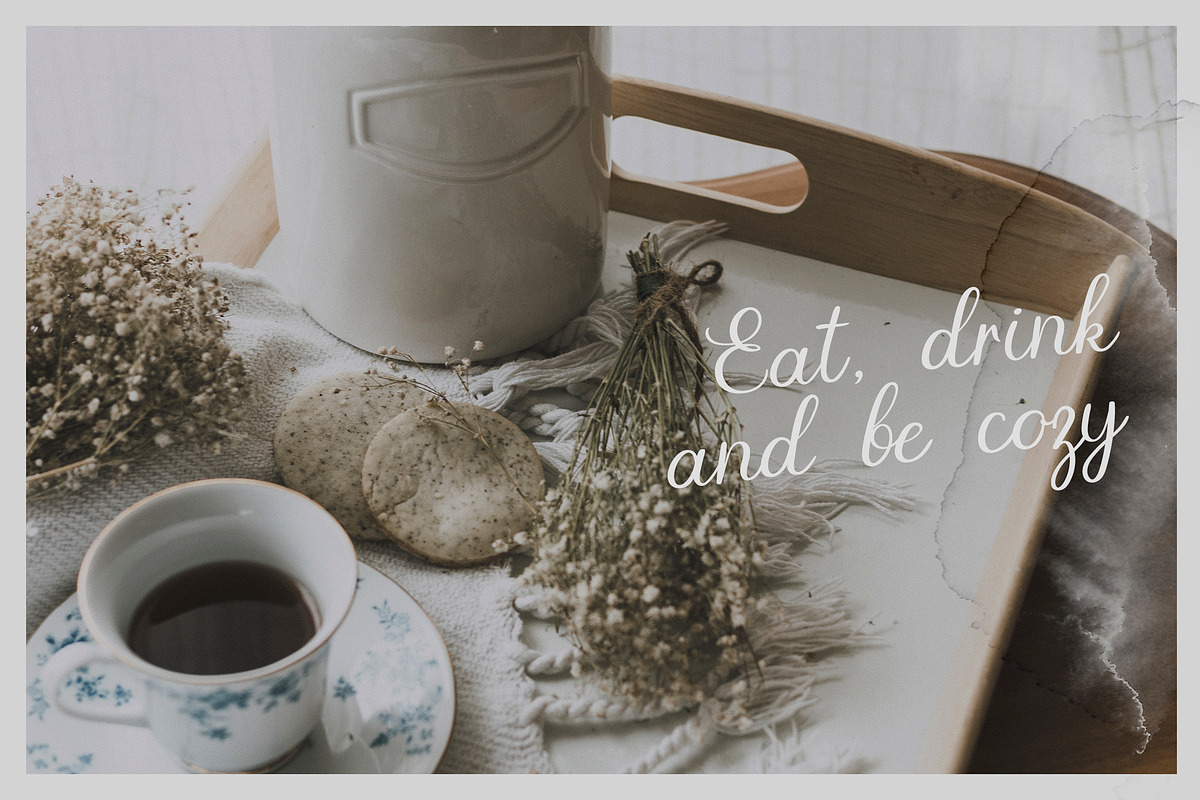 Autumn Embrace Floral Font, a Script Font by AnMark (Photo 9 of 10)