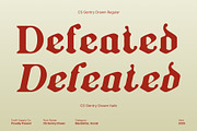 CS Gentry Drawn, a Blackletter Font by Craft Supply Co. (Thumbnail 3 of 8)
