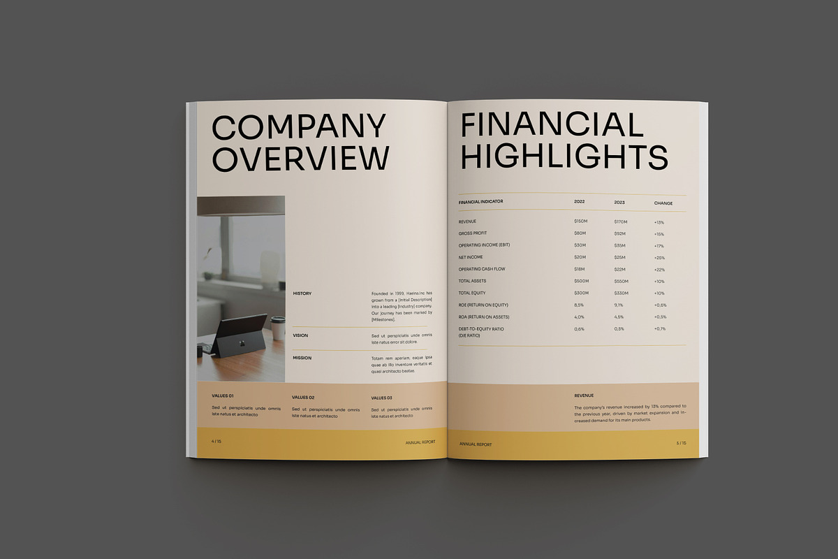 Annual Report, a Brochure Template by Neermana (Photo 9 of 10)