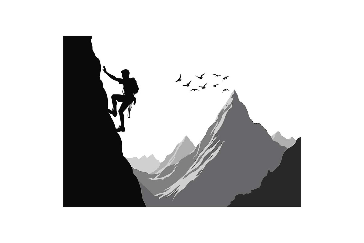 Rock Climbing Silhouette Bundle, an Object Graphic by Designs_River (Photo 3 of 16)