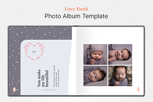 Photo Album Template - Pink