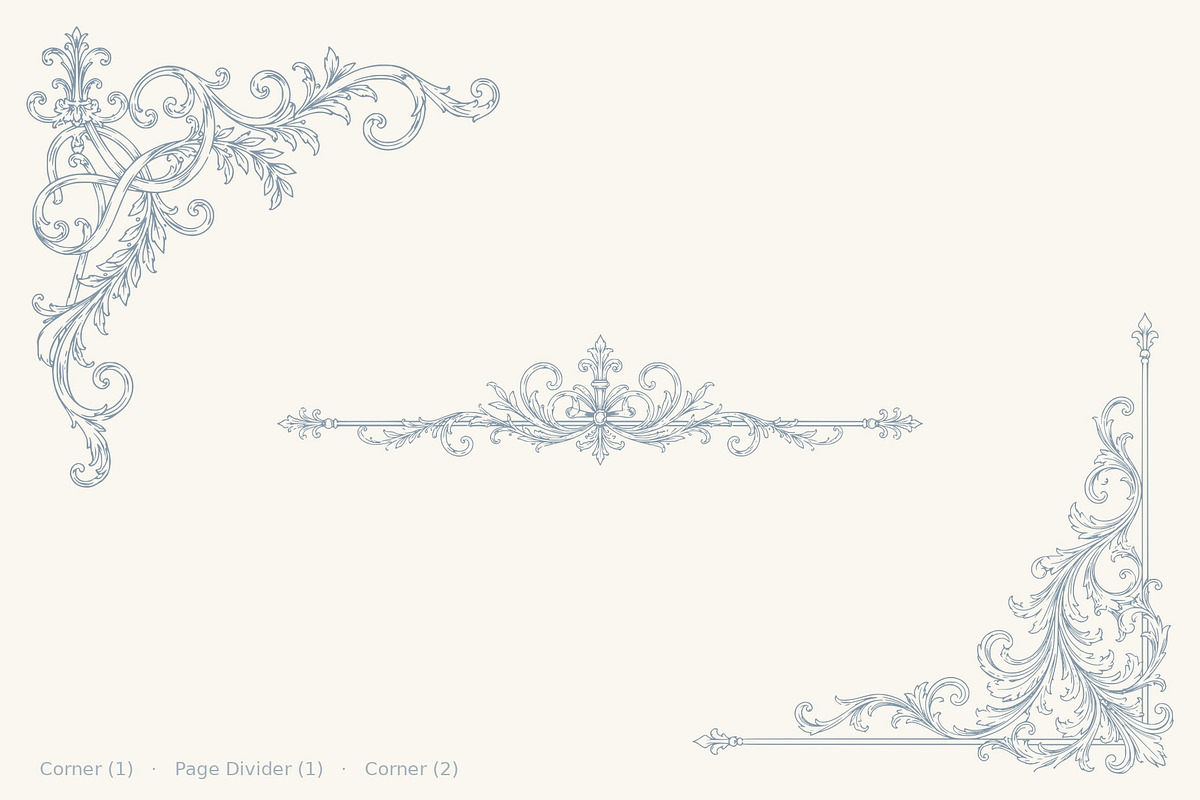 Border, Corner & Divider Collection, a Decorative Illustration by AW Studios (Photo 6 of 20)