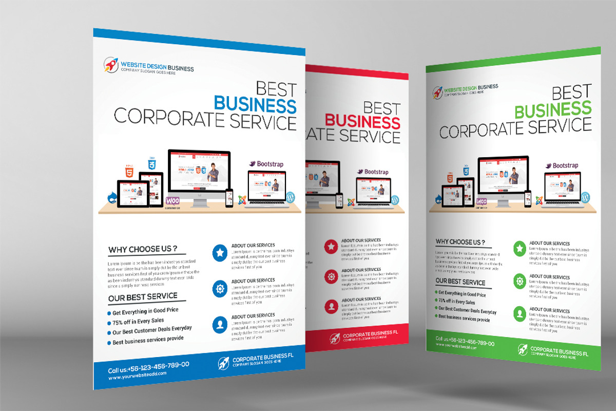 Computer Consulting Flyer Template, a Flyer Template by graphicforest