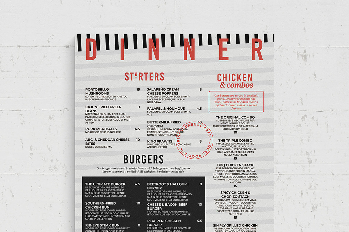 Menu Template, a Flyer Template by BrandPacks (Photo 4 of 6)