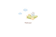 Watercolor Animal Airplane Clipart, an Animal Illustration by ElenaPlatovaArt (Thumbnail 12 of 12)