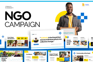 NGO Solidarity Google Slides, a Presentation Template by Loin Studio