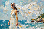 Bridal Wedding Bundle Oil Painting, an Illustration by PLUM&FIGS (Thumbnail 23 of 25)