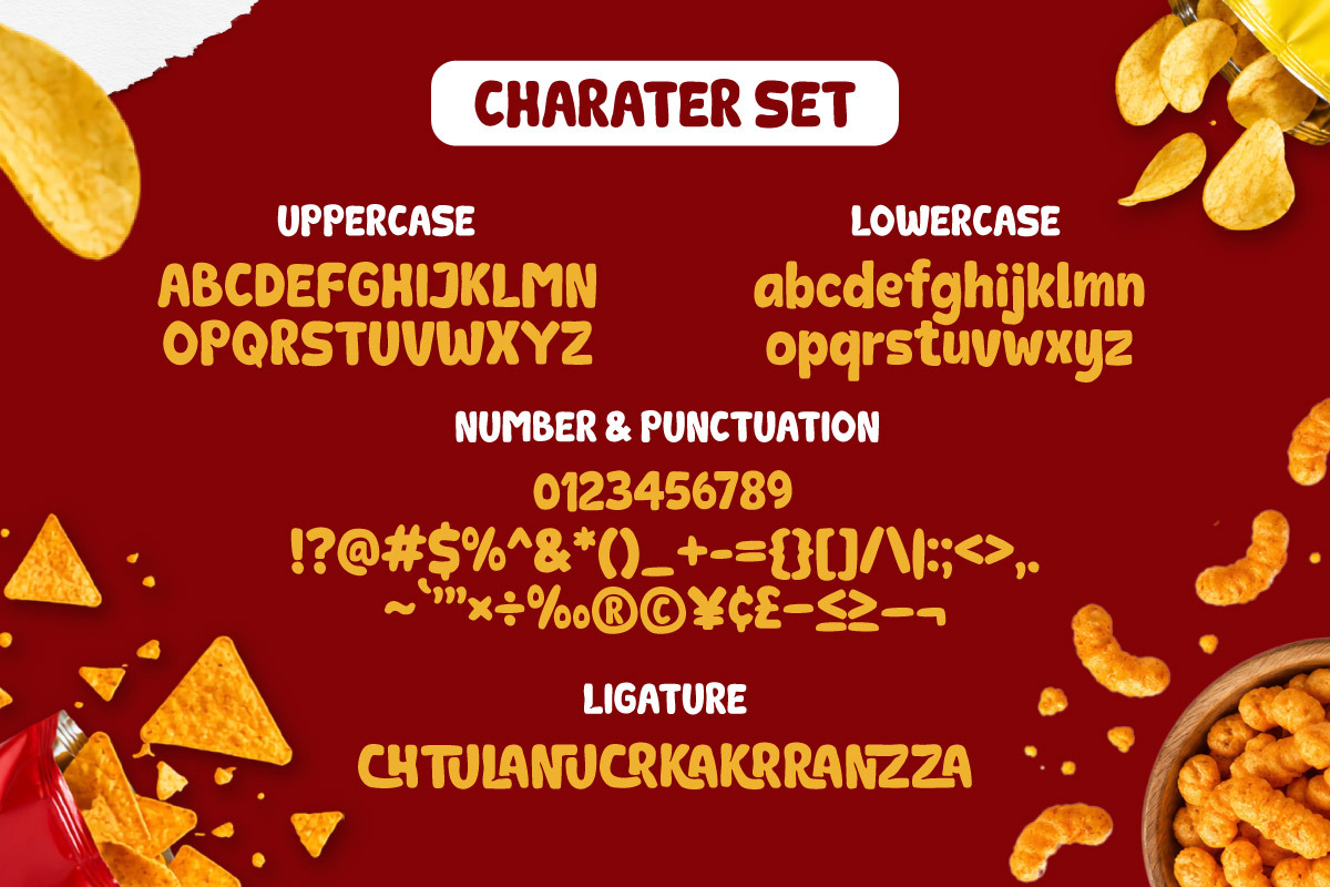 Krupira Vora - Snack Display Font, a Handwritten Font by productype1 (Photo 10 of 10)