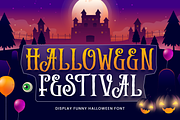 Halloween Festival - Halloween Font, a Handwritten Font by Umitype (Thumbnail 1 of 8)