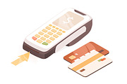 POS terminal, contactless payment, a Finance Illustration by Good Studio (Thumbnail 1 of 3)