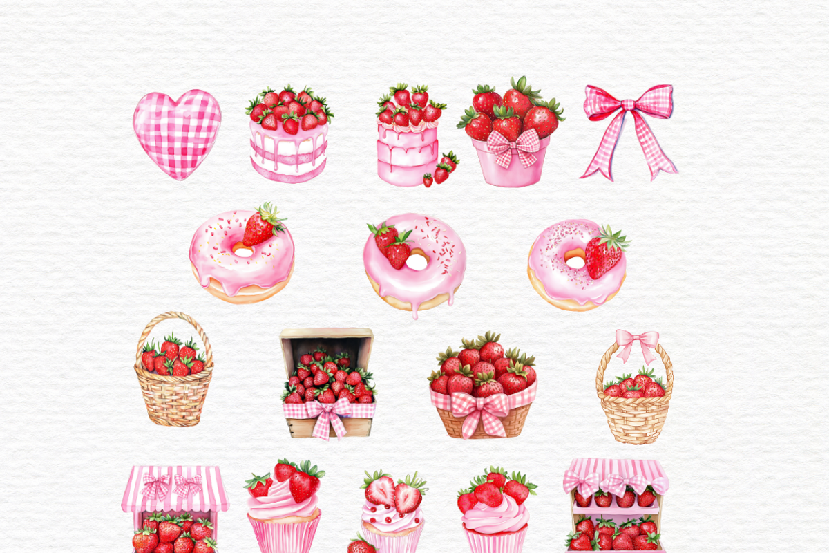 Berry sweet baby shower clipart, a Decorative Illustration by Invite to Clipart (Photo 5 of 7)