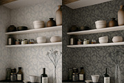 Vintage Farmhouse Wallpaper Mockup, a Household Mockup by LinnestCreative (Thumbnail 3 of 5)