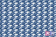 Japanese Wave Pattern, a Pattern Graphic by MISS CHATZ (Thumbnail 2 of 3)