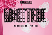 Aishiteru modern font love, a Slab Serif Font by Canden Meutuah (Thumbnail 1 of 5)