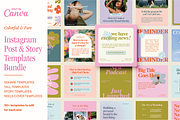 Colorful Social Media Templates, a Social Media Template by Brand & Bloom (Thumbnail 1 of 12)