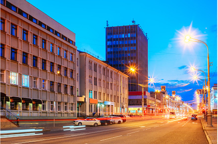 Gomel, Belarus. Traffic And Light, an Architecture Photo by Our Amazing World